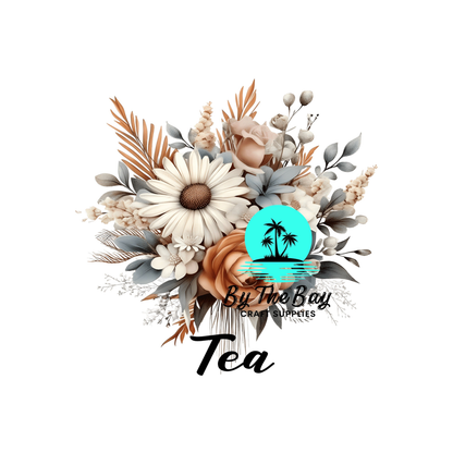 Boho Flowers Tea/Coffee/Sugar uv decal