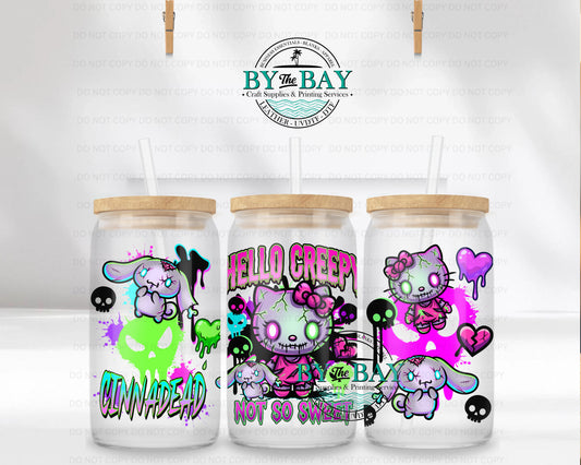 Creepy Kitty 16oz UVDTF Wrap