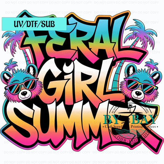 Feral girl summer UVDTF/SUB
