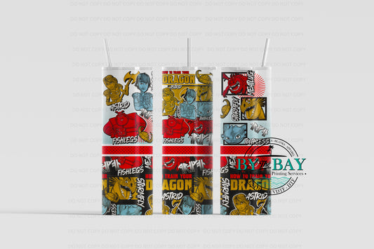 Dragon Comic 20oz Sublimation Print