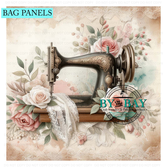 Vintage Sewing Machine 04 Bag Panel