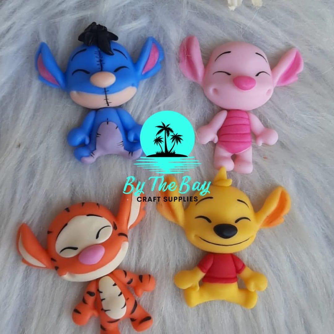 Blue guy pig costume clay