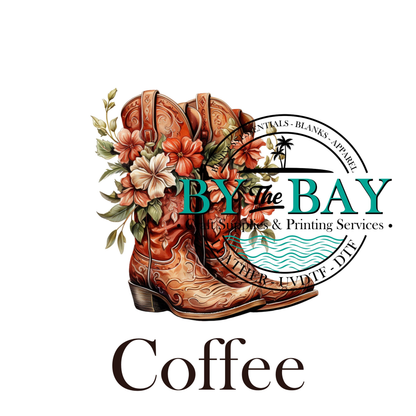 Flower Boots Tea/Coffee/Sugar uv decal