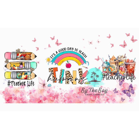 Teacher life - rainbow UV DTF Wrap