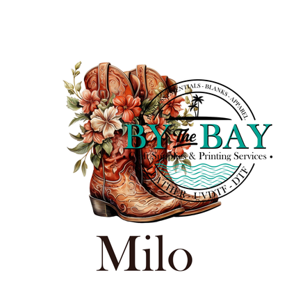 Flower Boots Tea/Coffee/Sugar uv decal