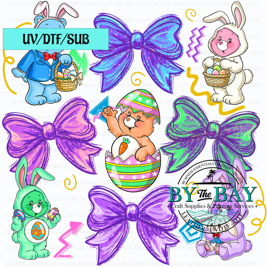 Easter Bear Collage UVDTF/SUB