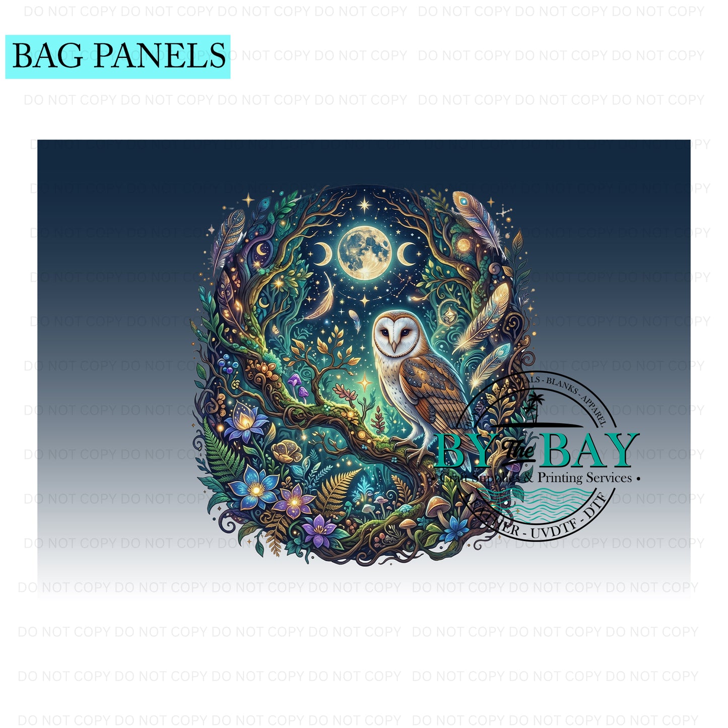 Night Owl Bag Panel (Various Sizes)