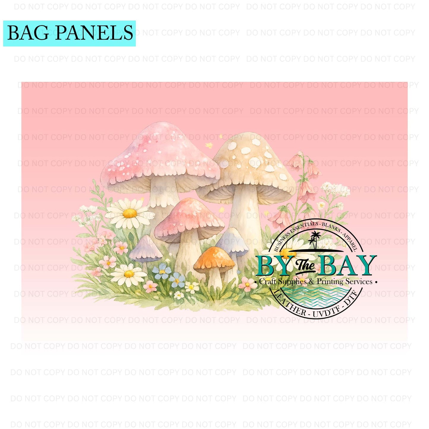 Mushrooms Bag Panel (Various Sizes)
