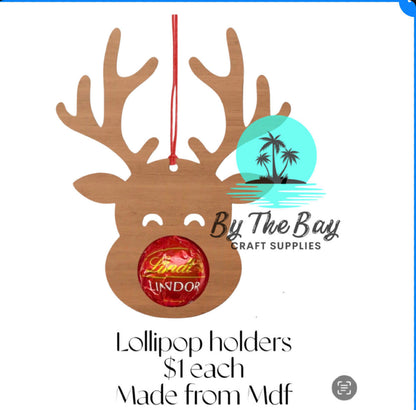 Reindeer Chup a Chup or Lindt ball holders