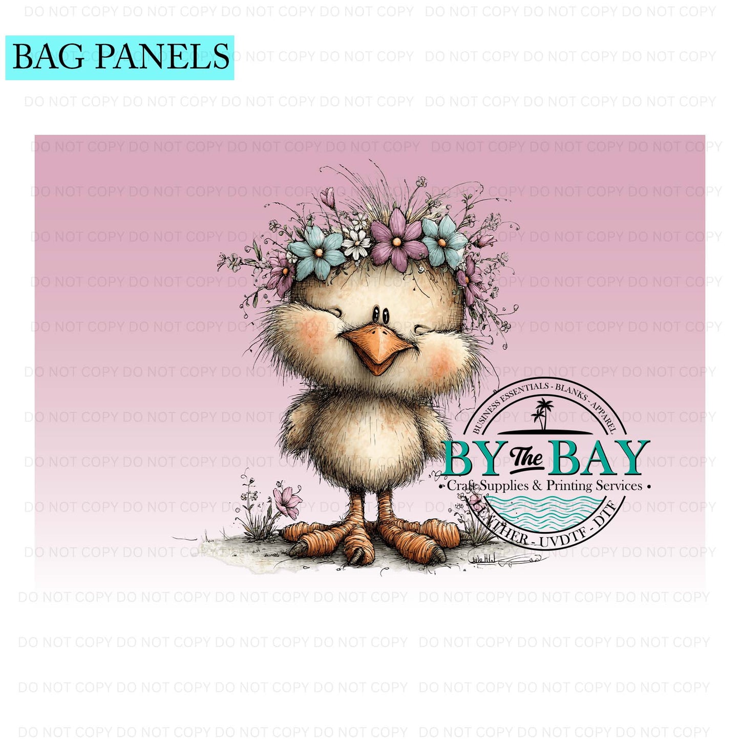 Whimsical Duck Bag Panel (Various Sizes)
