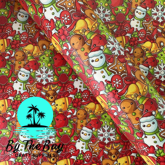 Christmas stack Faux Leather