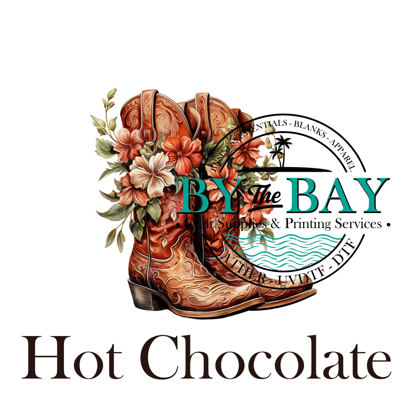 Flower Boots Tea/Coffee/Sugar uv decal