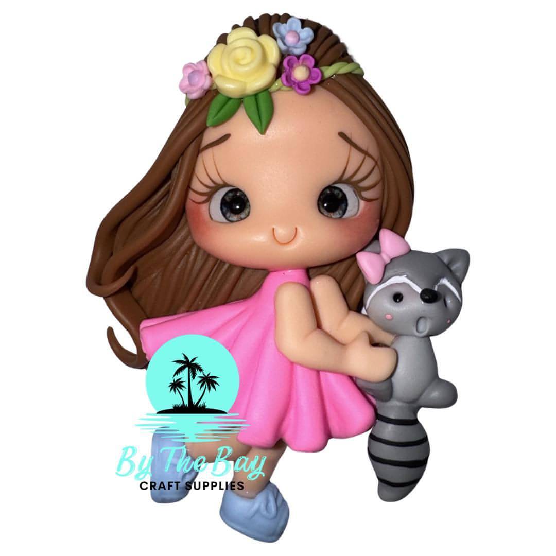 Girl with raccoon