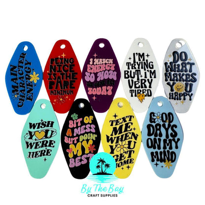 Acrylic Motel Keyring Blanks