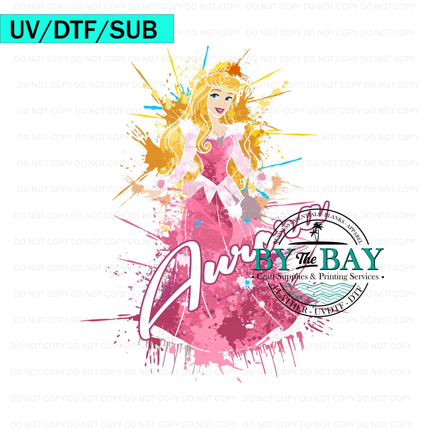 Princess A Splatter UV/DTF/SUB Print