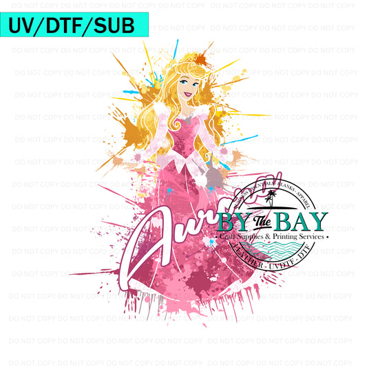 Princess A Splatter UV/DTF/SUB Print