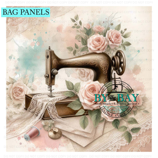 Vintage Sewing Machine 02 Bag Panel