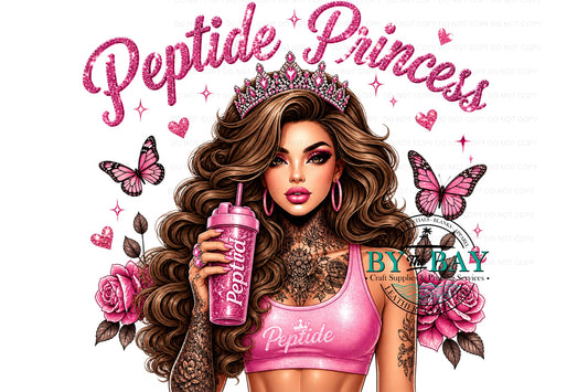 Peptide Princess (brunette)  UVDTF/DTF/SUB