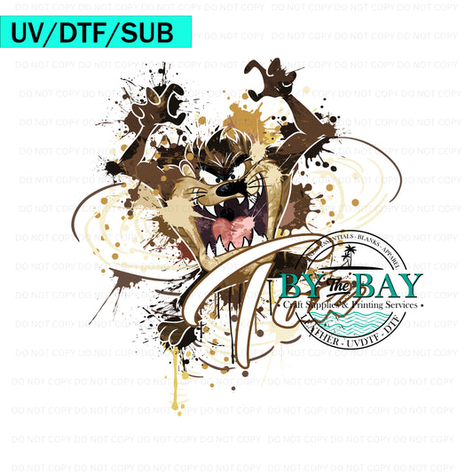 T Devil Splatter UV/DTF/SUB Print