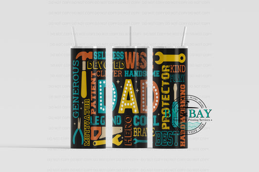 Dad006 20oz Sublimation Print