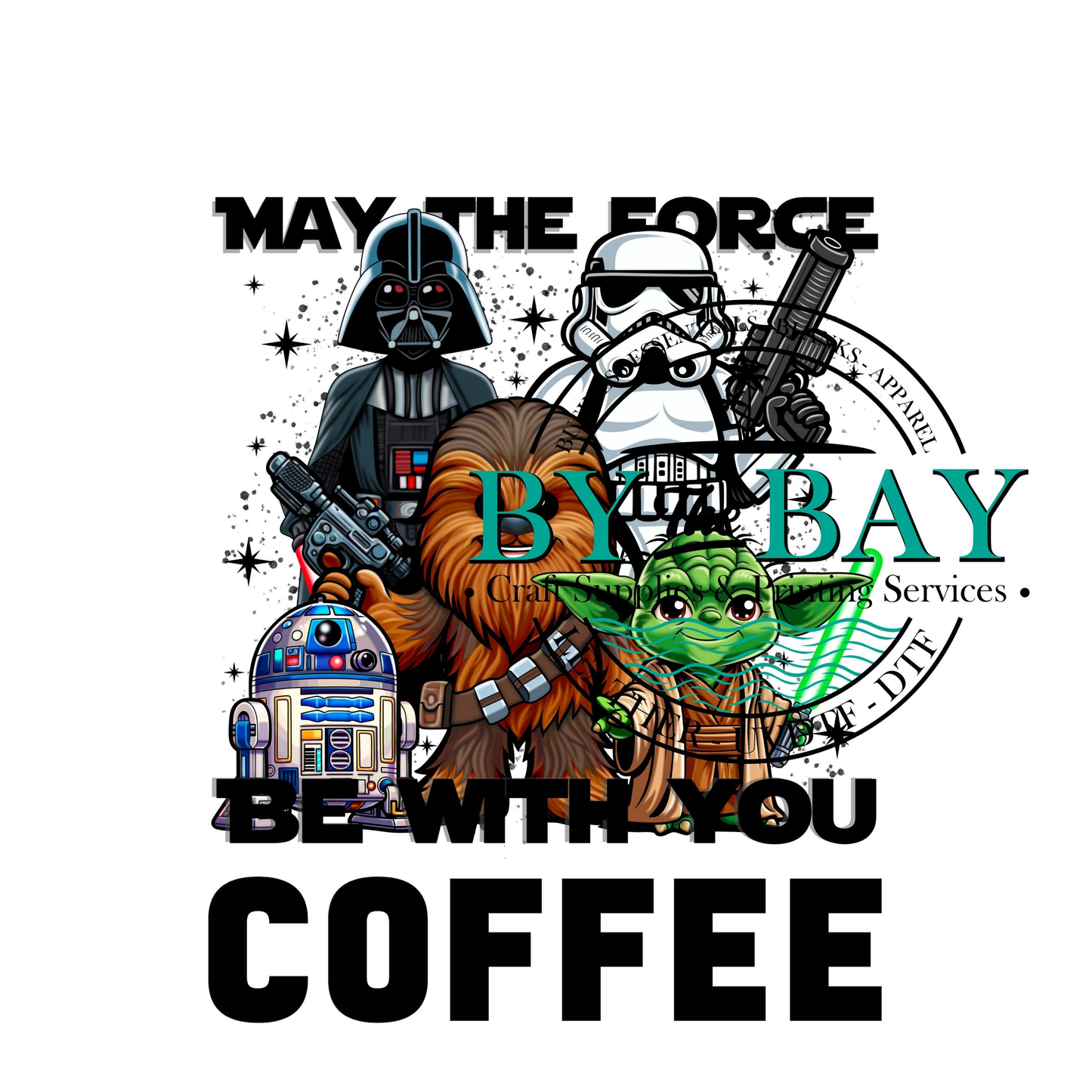 Force be with you Tea/Coffee/Sugar uv decal