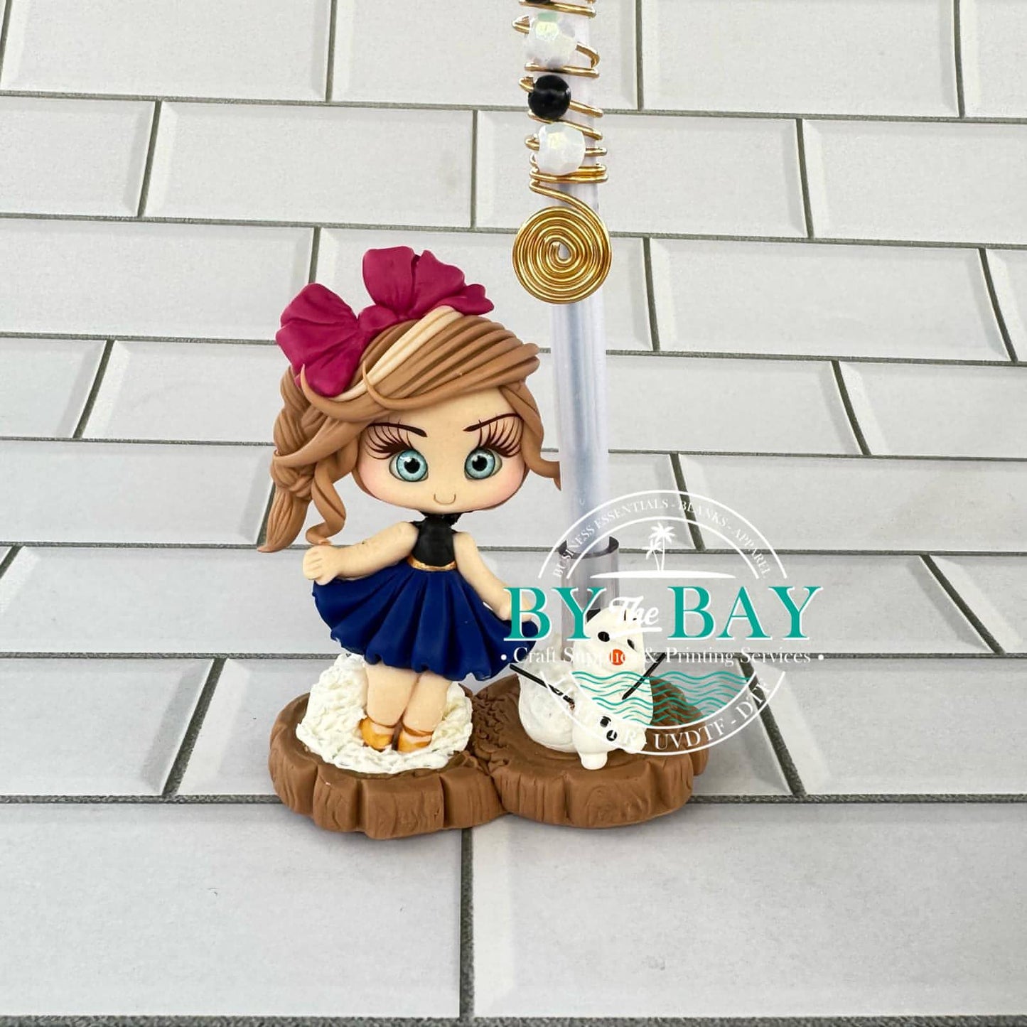 Snowman Princess 1 Pen Holder