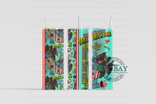 Fresh Fish Dragon 20oz Sublimation Print