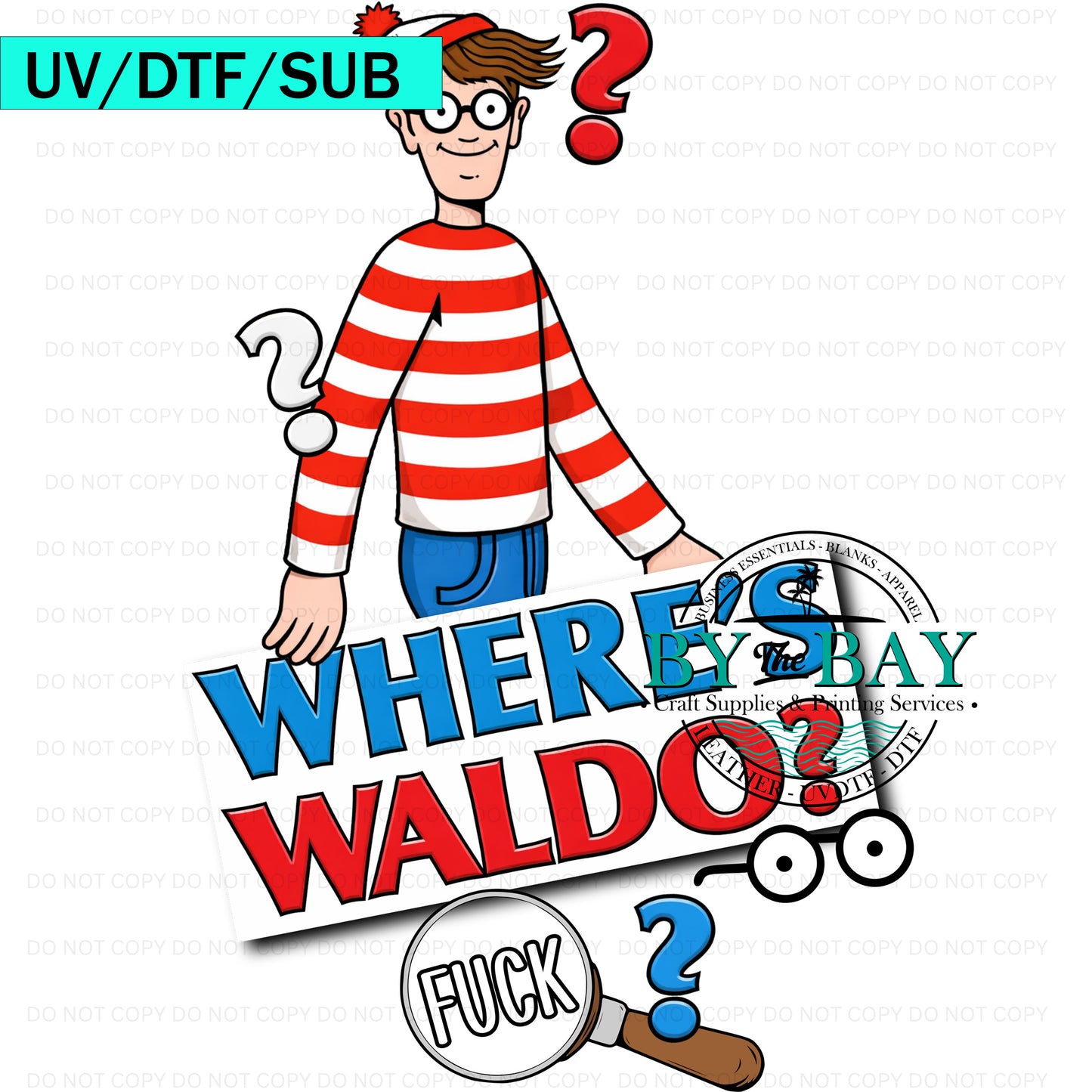 Wheres Wldo? Sleeve UVDTF/DTF/SUB