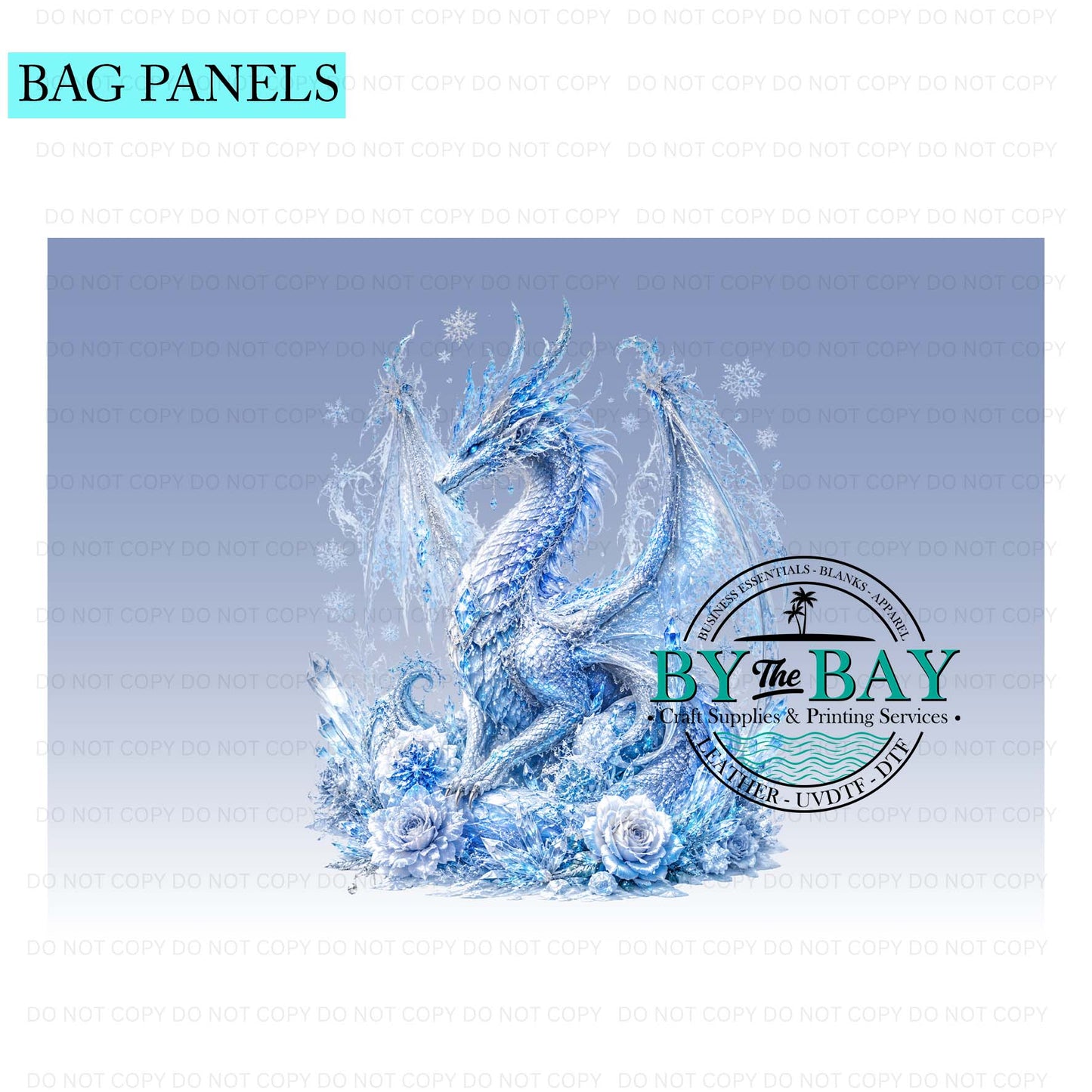 Blue Dragon Bag Panel (Various Sizes)