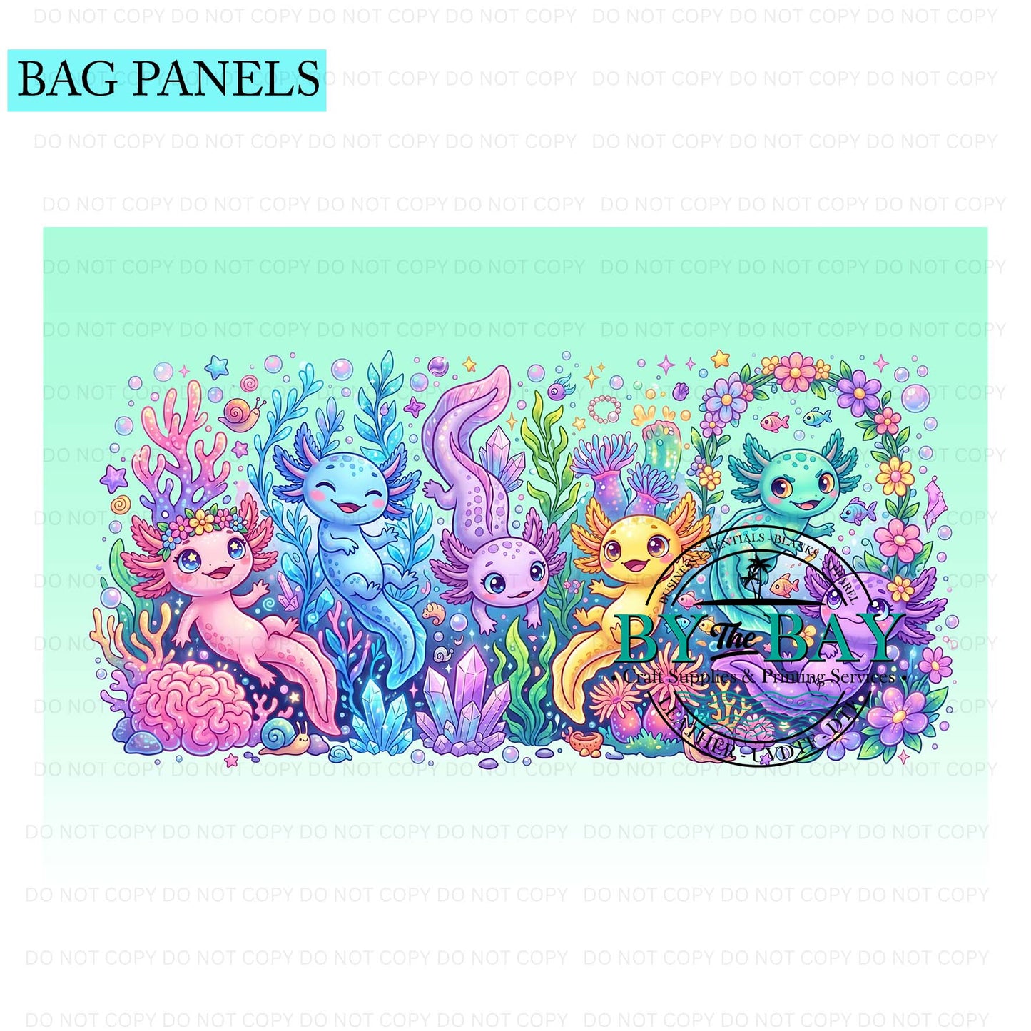 Axolotils Bag Panel (Various Sizes)