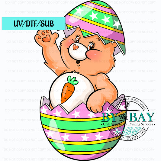 Easter CBear Orange UVDTF/SUB