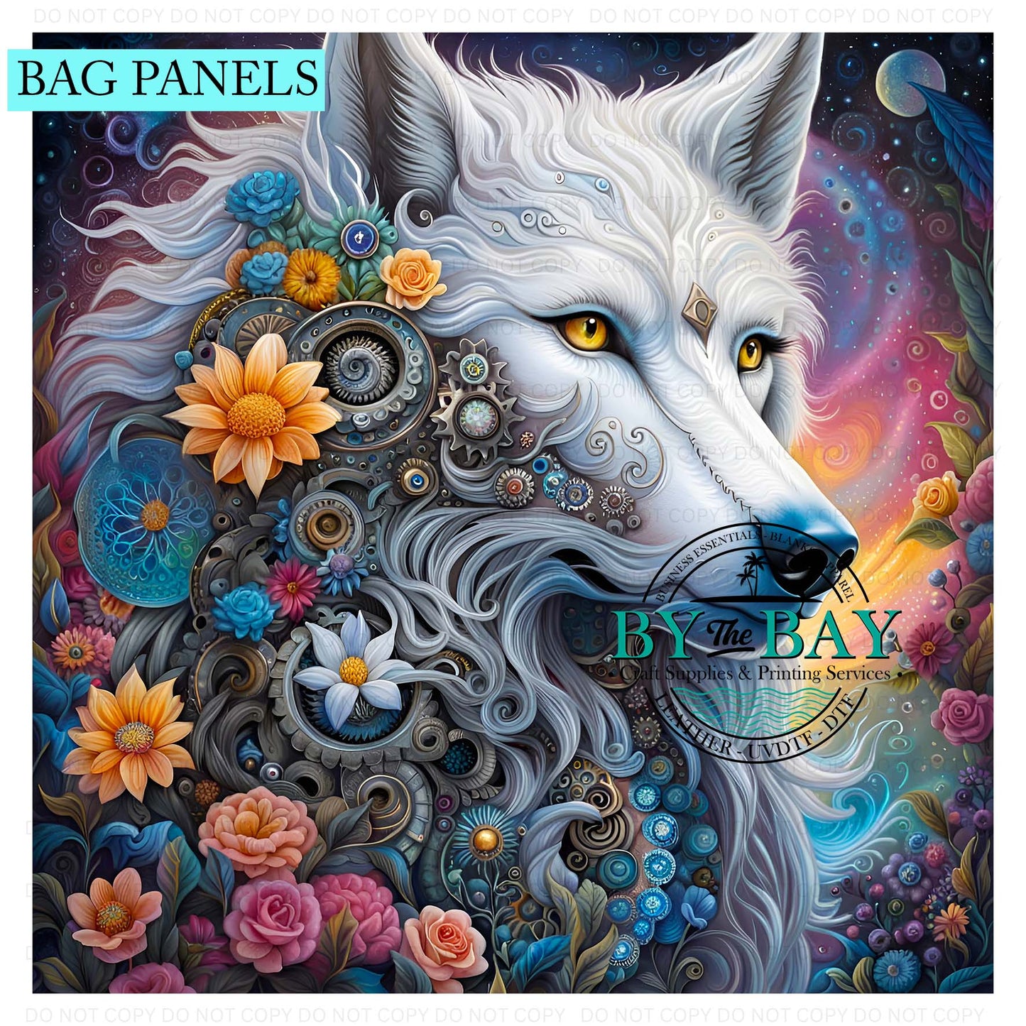Steampunk Wolf Bag Panel