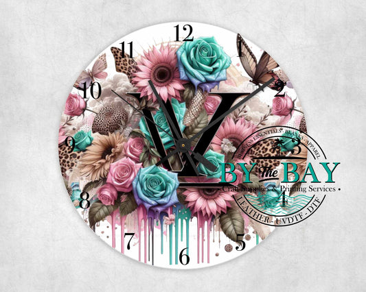 LV Floral Clock