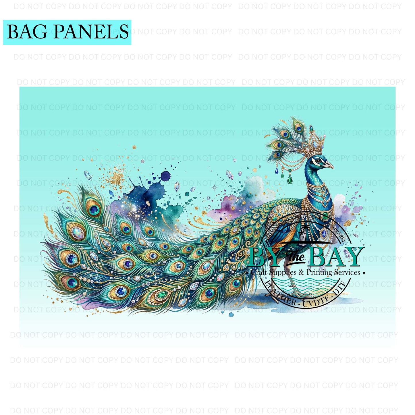 Peacock 02 Bag Panel (Various Sizes)