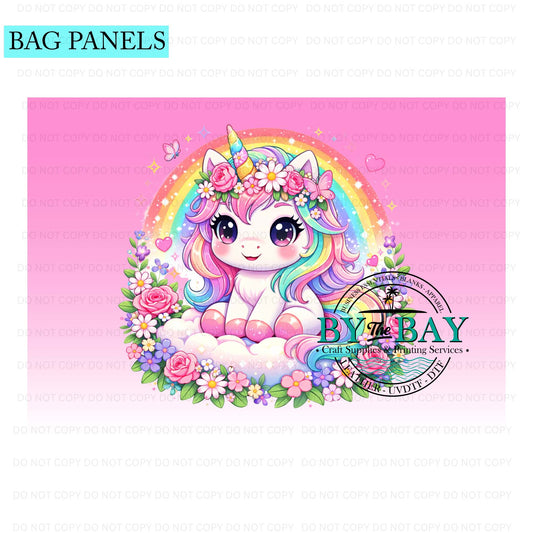 Cute Unicorn Bag Panel (Various Sizes)
