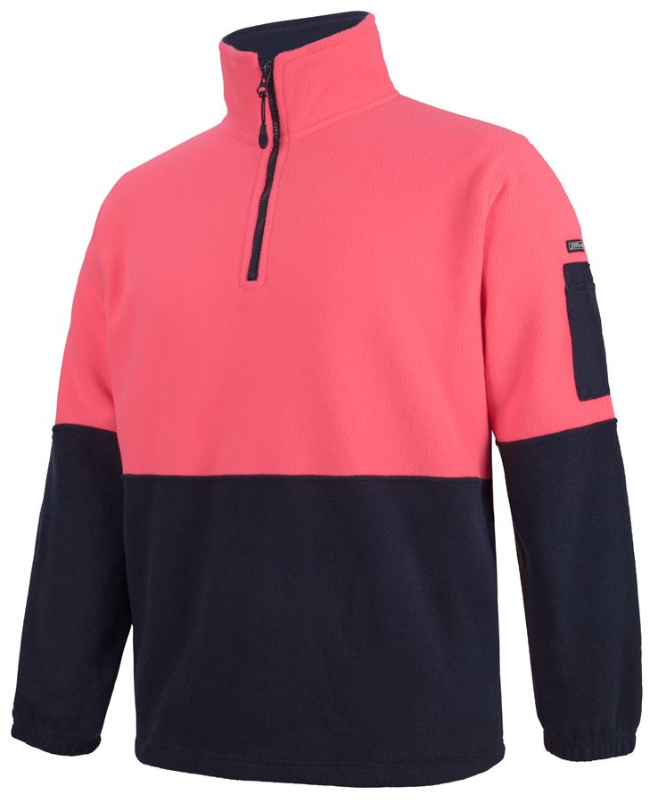Hi Vis Half Zip Polar Fleece 6HVPF