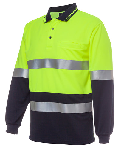 Jbs Hi Vis L/S Traditional Polo 6HVSL