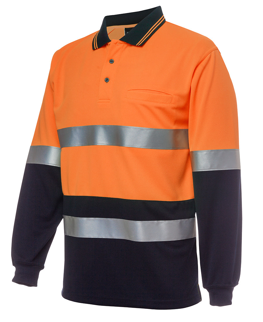 Jbs Hi Vis L/S Traditional Polo 6HVSL