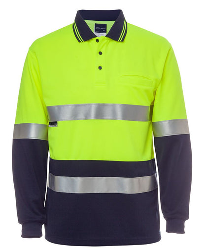 Jbs Hi Vis L/S Traditional Polo 6HVSL