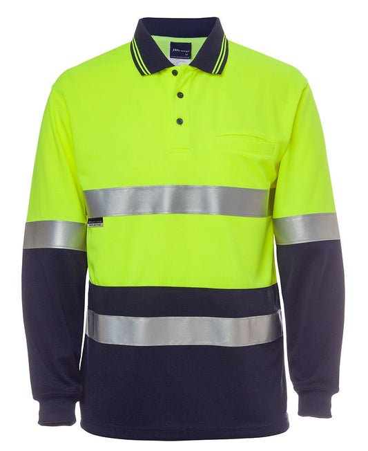 Jbs Hi Vis L/S Traditional Polo 6HVSL
