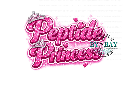 Peptide Princess text  UVDTF/DTF/SUB
