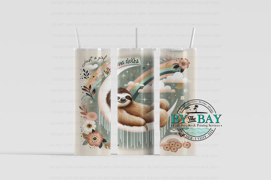 Sloths Universe 20oz Sublimation Print