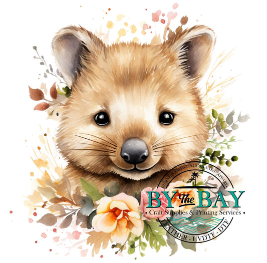 Floral Quokka Panel (various sizes)