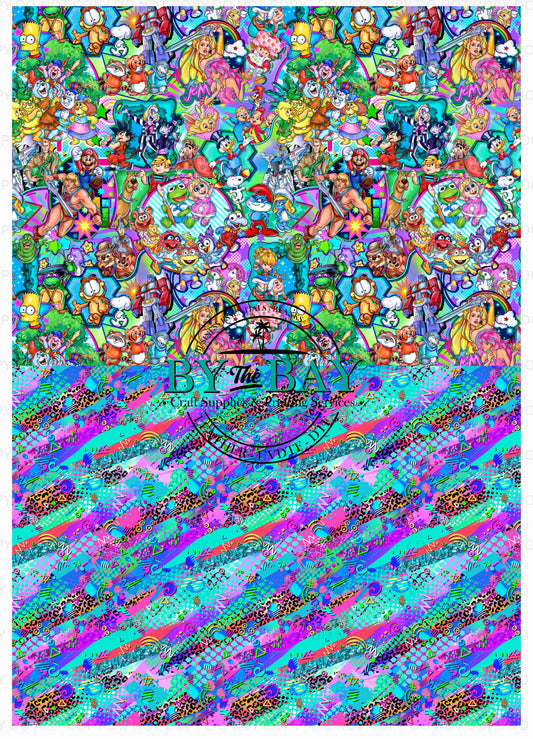 80s Mashup 2 A4 Split Design Sheet