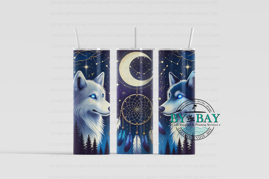 Midnight Wolf 20oz Sublimation Print