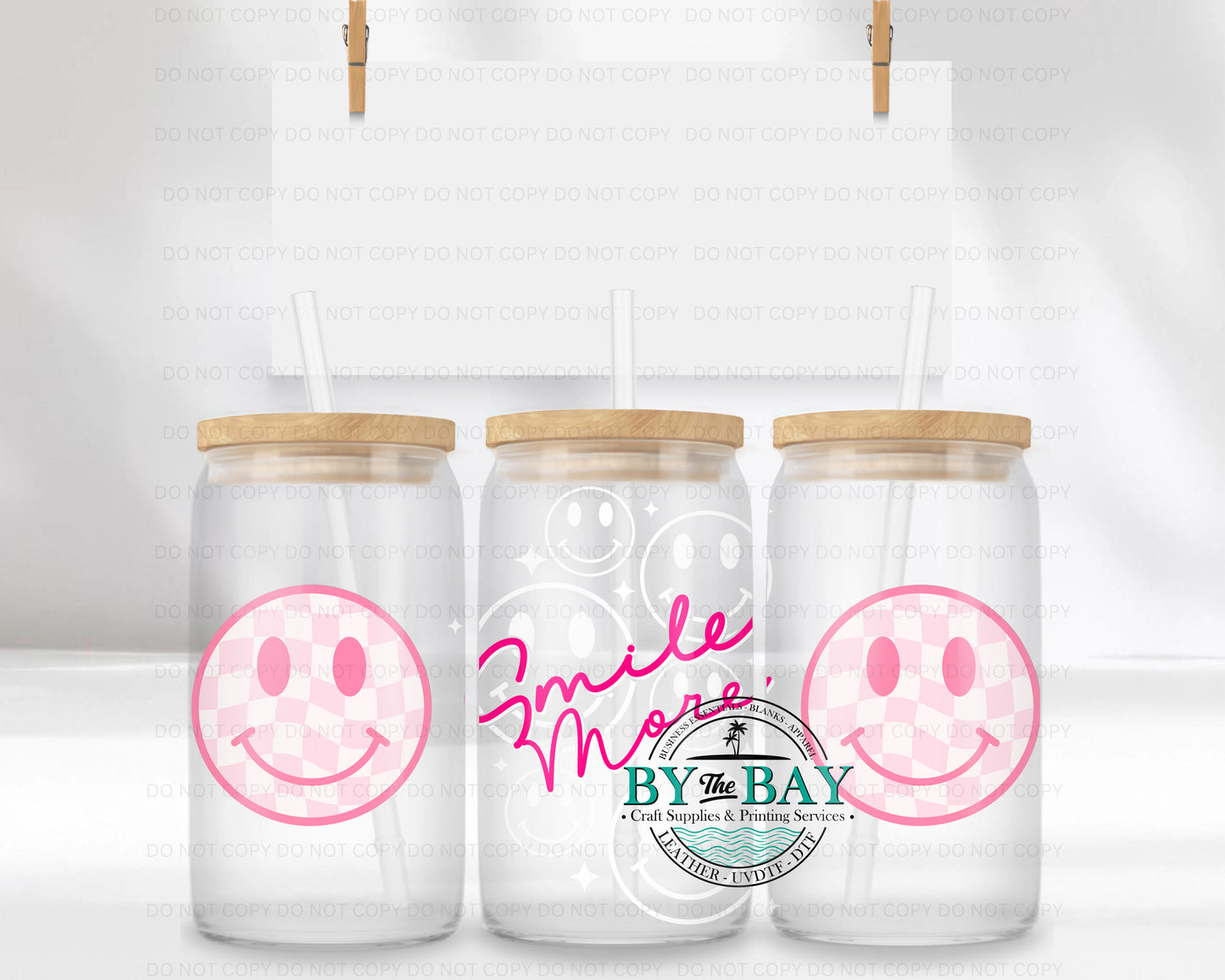 Smile More 16oz UVDTF Wrap