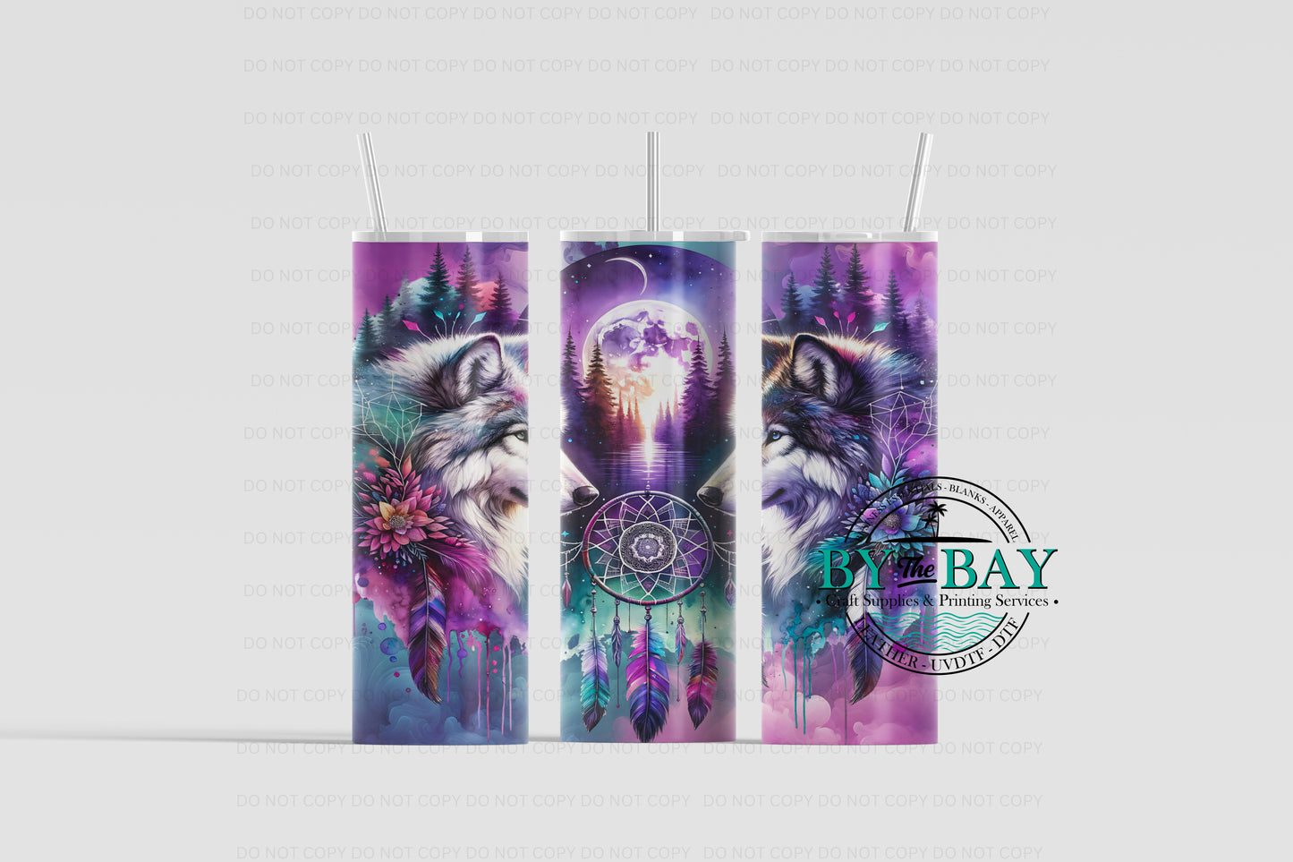 Wolf Dreamcatcher 20oz Sublimation Print
