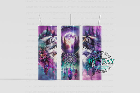 Wolf Dreamcatcher 20oz Sublimation Print