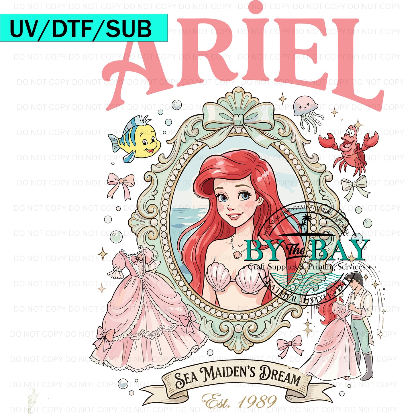 Mermaid Princess 03 UVDTF/DTF/SUB