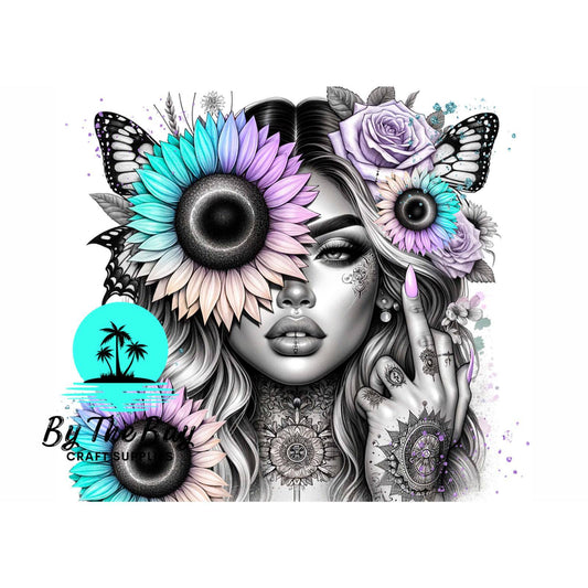 Floral Rude finger